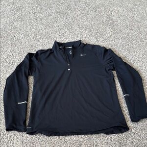 Nike Running Element Black Men’s Medium Dri Fit Quarter-Zip Pullover Like New